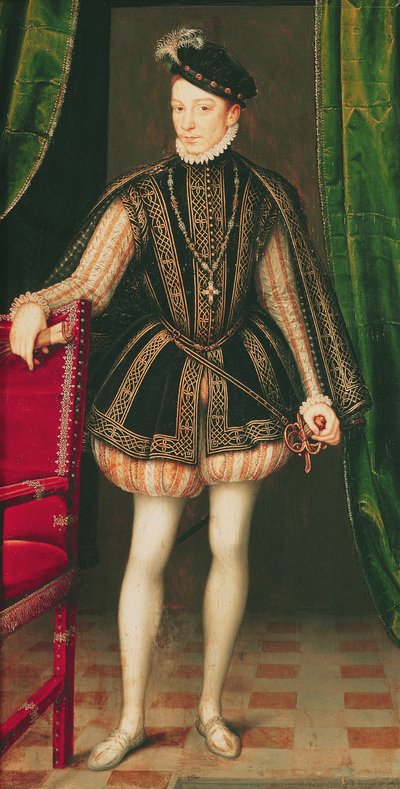 Portrait of Charles IX, 1560 by François Clouet